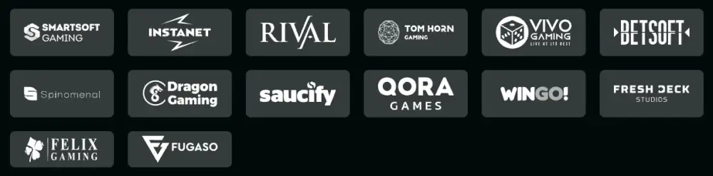 I fornitori di software di TrueFortune includono Rival e Vivo Gaming